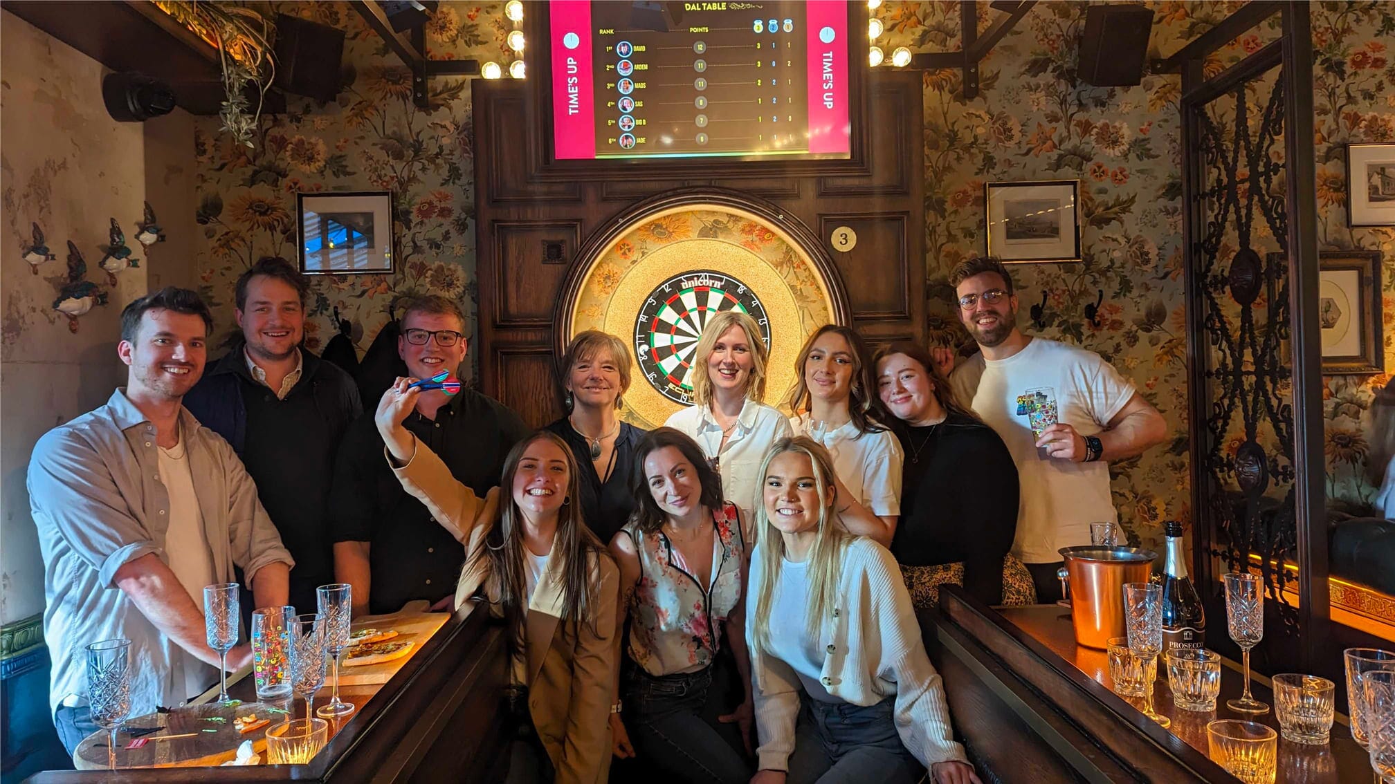 energy pr team at darts