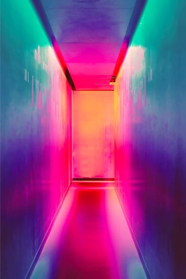 colourful hallway