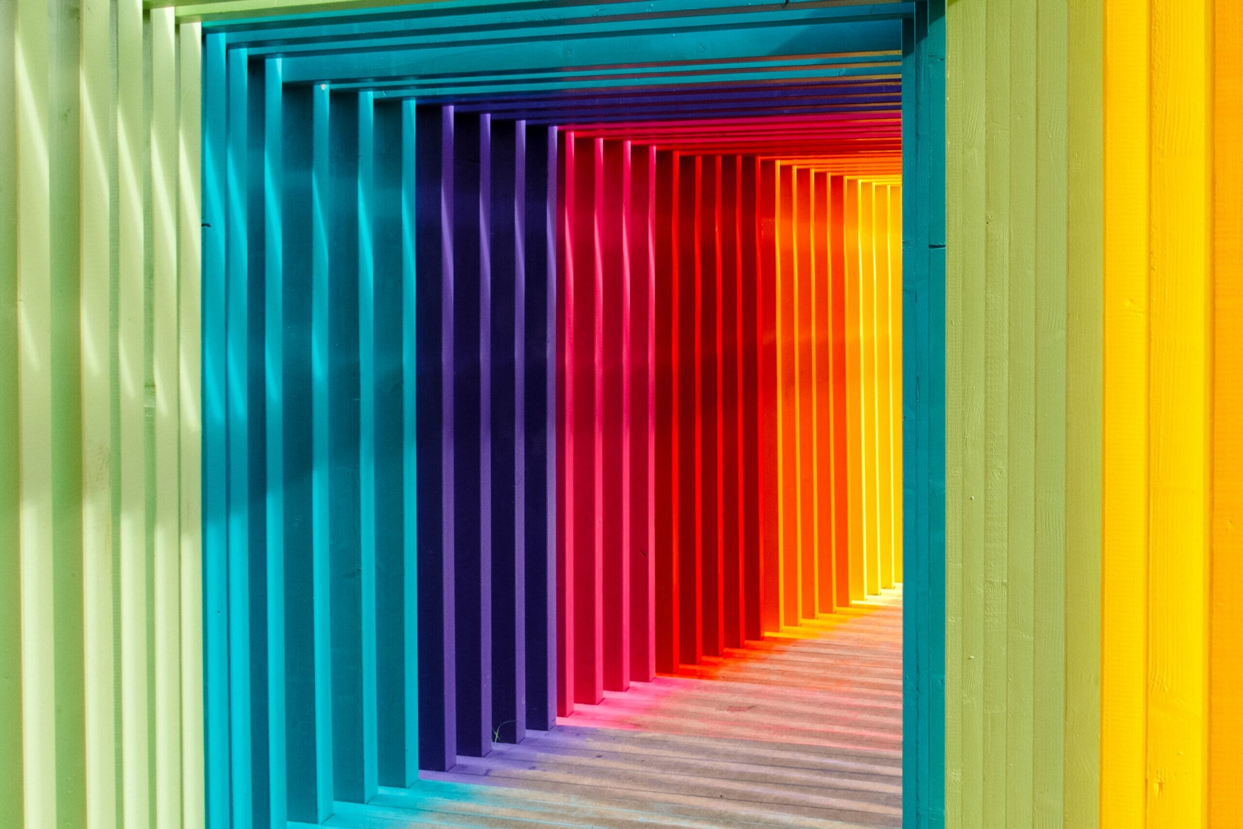 colourful hallway