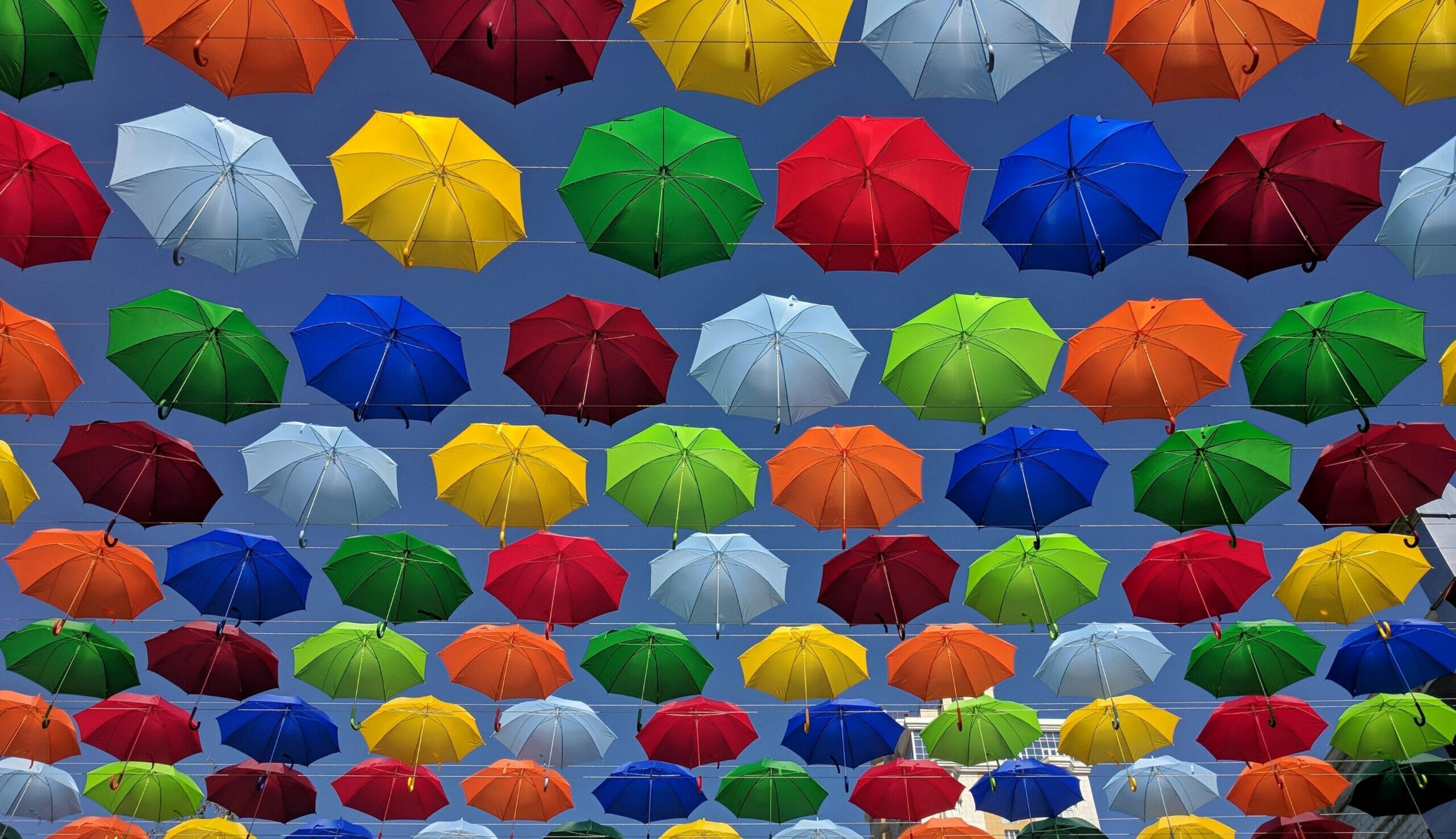 colourful umbrellas